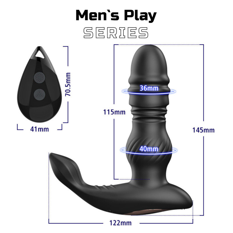 Массажер простаты Erospace Men's Play Thrusting Prostate Massager B4