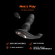 Массажер простаты Erospace Men's Play Thrusting Prostate Massager B4