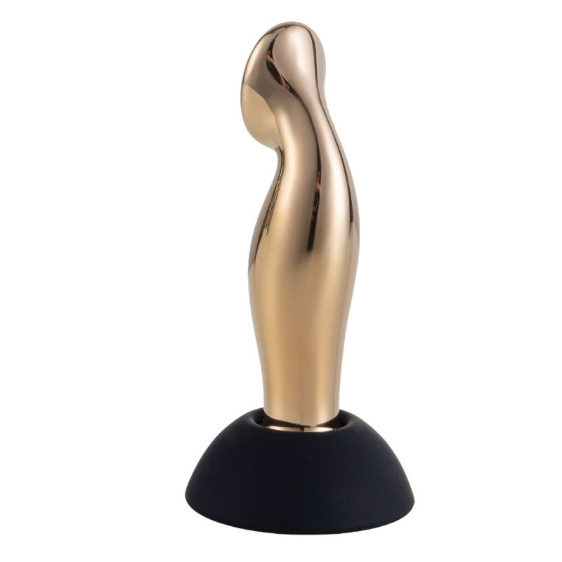 Вібромасажер простати LOCKINK SEVANDA Eros, золотистий, 10 режимів, пульт ДК, знімна присоска