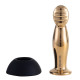 Вібромасажер простати LOCKINK SEVANDA Eros, золотистий, 10 режимів, пульт ДК, знімна присоска