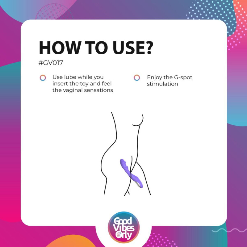 Вібратор Good Vibes Only - Flax Vibrating Dildo with G-Spot Stimulator