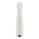 Вибратор с ротацией Satisfyer Spinning G-Spot 1 Beige, плоская площадка для стимуляции точки G