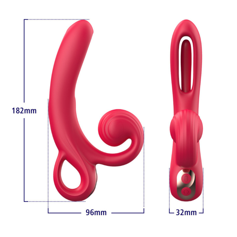 Вібратор Erospace Sweet Play Tongue Flipping Vibrator A4