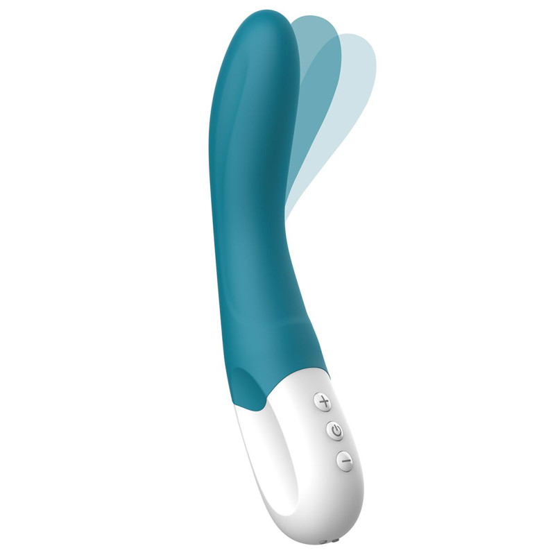 Вібратор точки G Liebe Bend It Rechargeable Ocean Blue, 10 режимів, дуже потужний, гнучкий стовбур