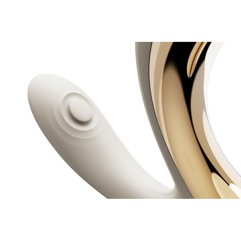 Вібратор-пульсатор з вакуумною насадкою Zalo – Talis G-Spot PulseWave Vibrator Ivory White