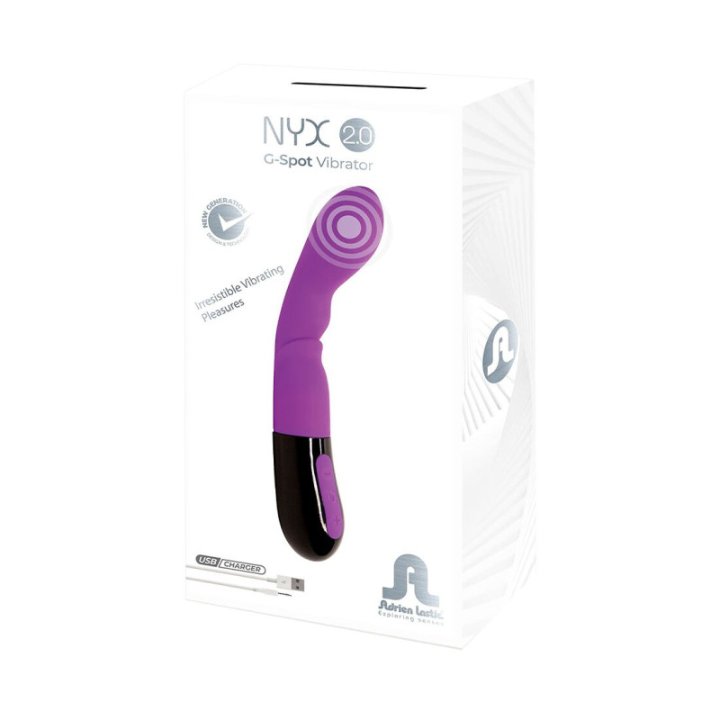 Вибратор Adrien Lastic Nyx 2.0 стимуляция точки G и входа во перезаряжаемое влагалище