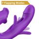 Вібратор Erospace Sweet Play G-Spot Vibrator With Clitoral Licking & Flapping A17
