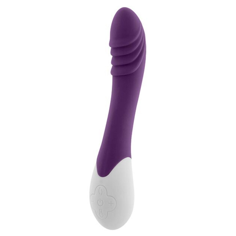 Вибратор S Pleasures Premium Phoenix, для точки G, фиолетовый, водостойкий, 16 видов вибрации, нагрев.