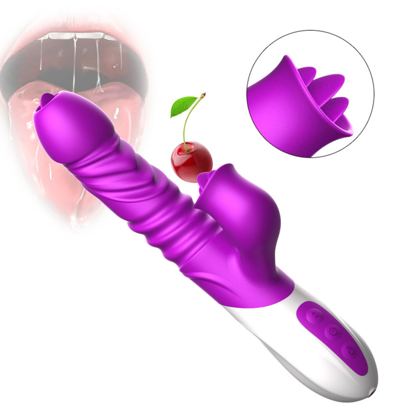 Вибратор B - Series Fox Silicone Vibrator, USB, 10 Function &Thrusting Function, Heating