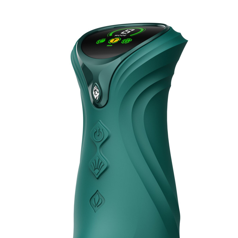 Пульсатор-кролик з вібрацією Zalo Mose 2 Turquoise Green