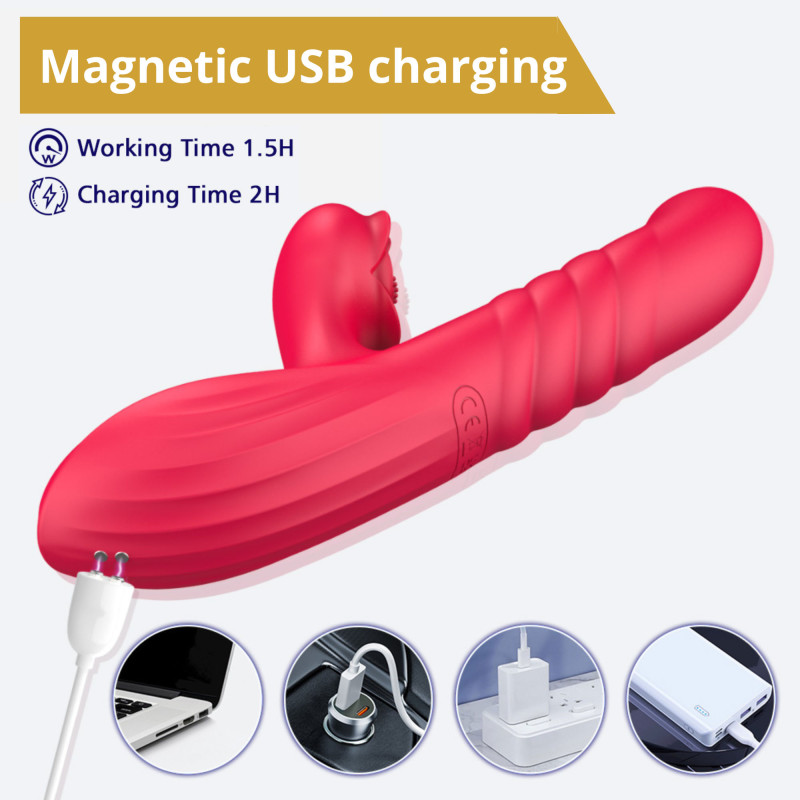 Вібратор Erospace Sweet Play G-Spot Vibrator With Thrusting A2