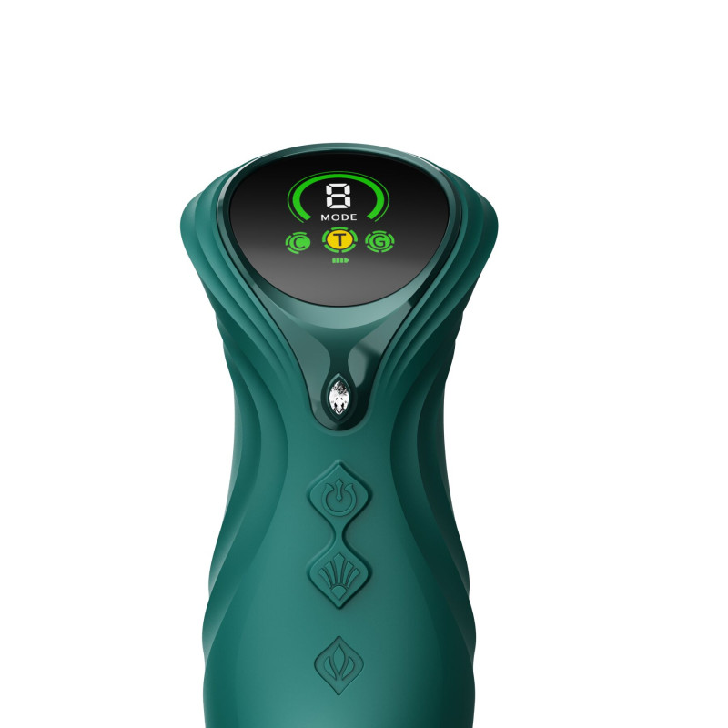 Пульсатор-кролик з вібрацією Zalo Mose 2 Turquoise Green