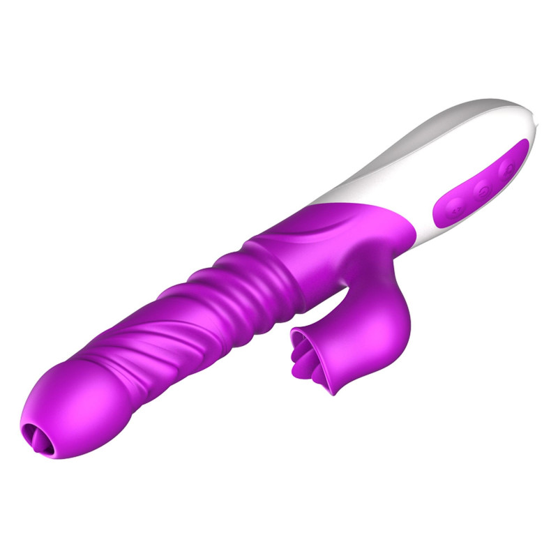 Вибратор B - Series Fox Silicone Vibrator, USB, 10 Function &Thrusting Function, Heating