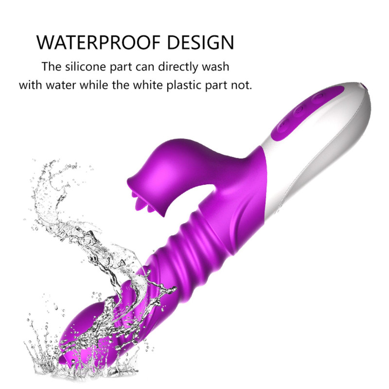 Вибратор B - Series Fox Silicone Vibrator, USB, 10 Function &Thrusting Function, Heating