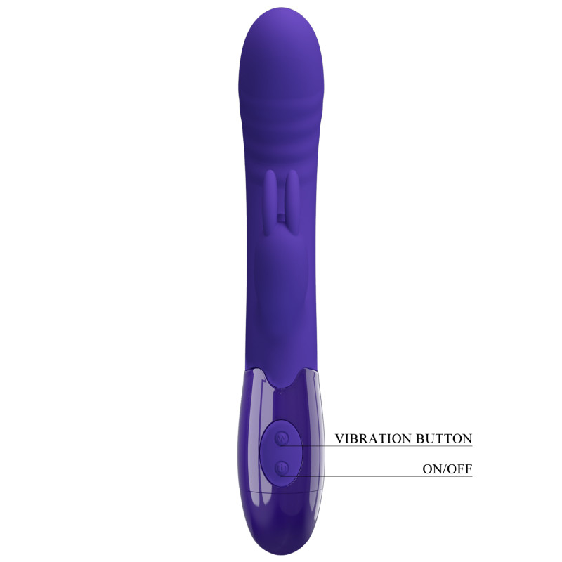 Вібратор Pretty Love Cerberus Licking Vibrator Blue