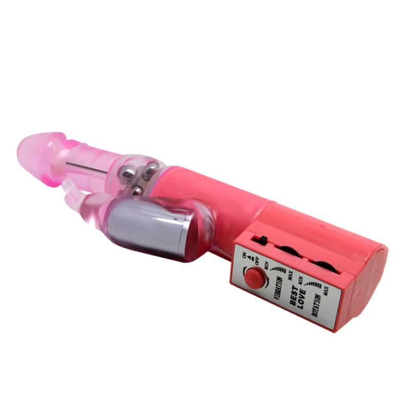 Вібратор Pretty Love Christina Vibrator with Bunny Рожевий