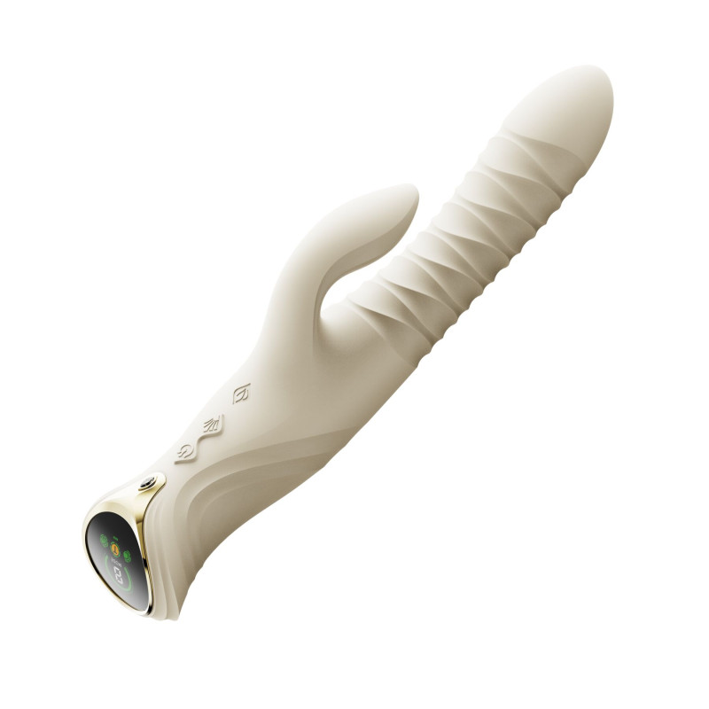 Пульсатор-кролик з вібрацією Zalo Mose 2 Ivory White