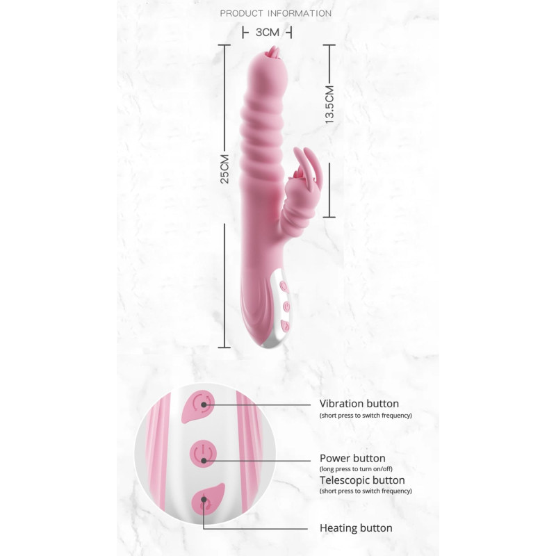 Вибратор B - Series Lyla Hannah USB Pink