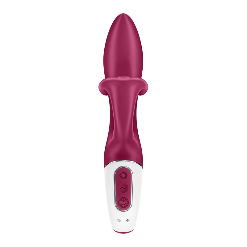 Вібратор-кролик із потрійним відростком Satisfyer Embrace me Berry, 2 мотори, діаметр 3,6 см