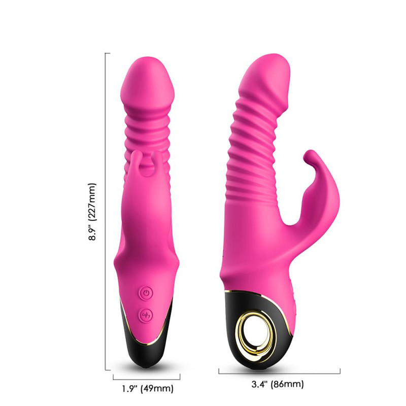 Вибратор B - Series Joy Thrusting Vibrator Zing Pink