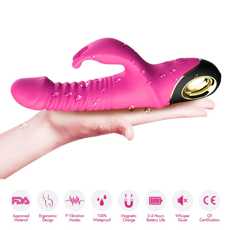 Вибратор B - Series Joy Thrusting Vibrator Zing Pink