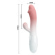 Вібратор Pretty Love Snappy White/Pink