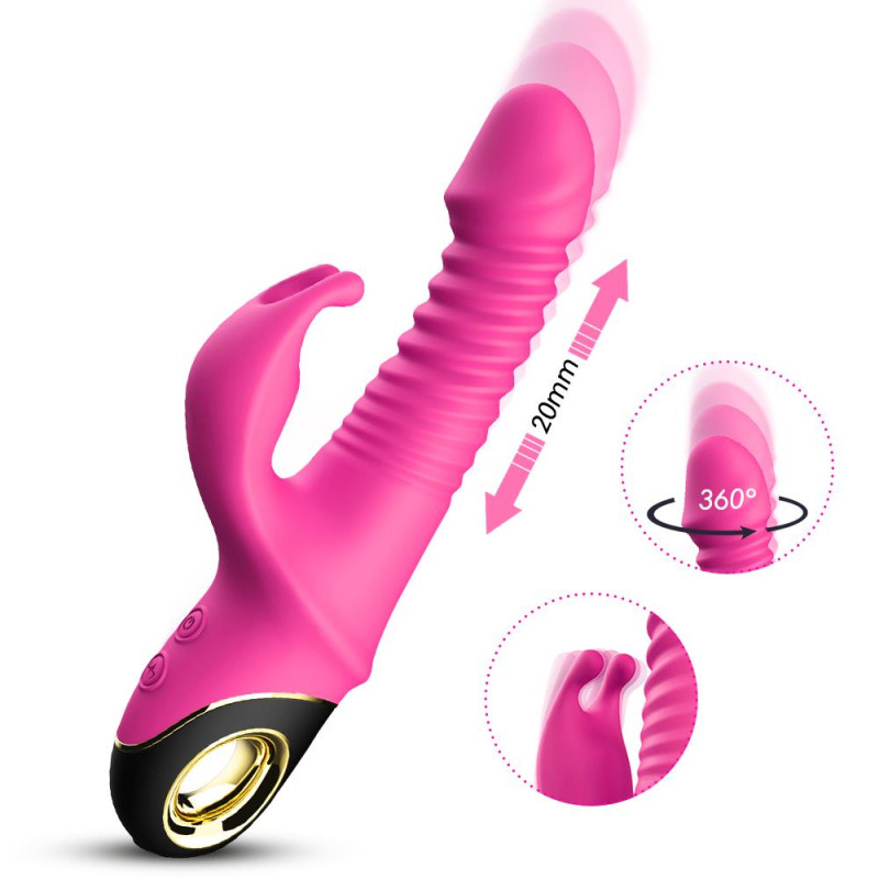 Вибратор B - Series Joy Thrusting Vibrator Zing Pink