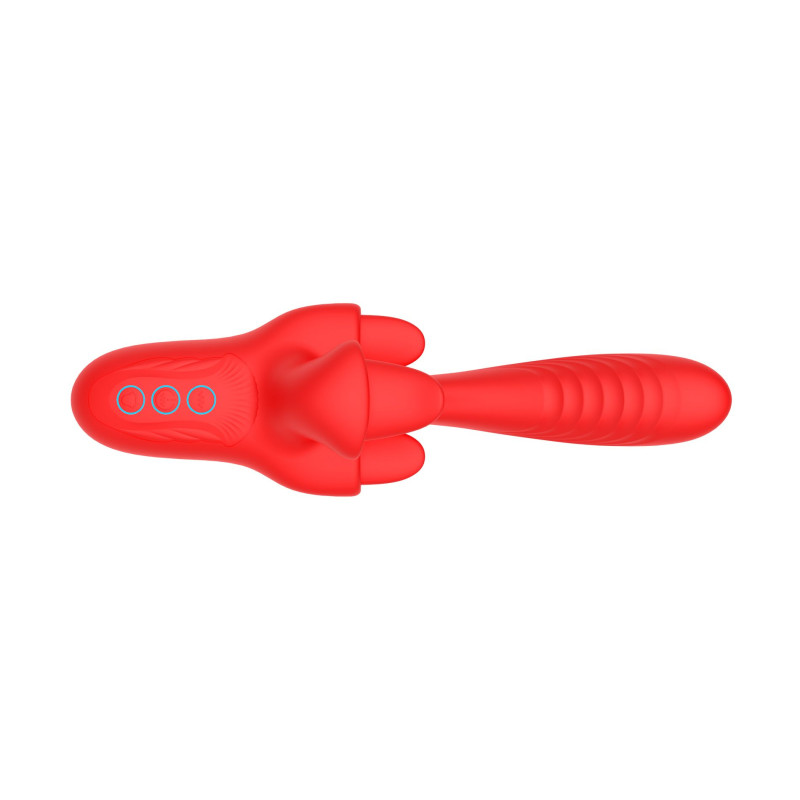 Вібратор B - Series Cute Triton Triple Licking Tongue Vibrator