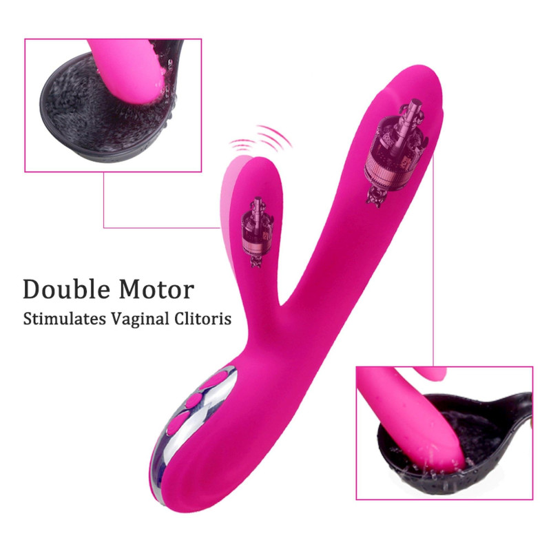 Вибратор B - Series Lyla Joker Heating Double Vibrating Massage Stick Fuchsia