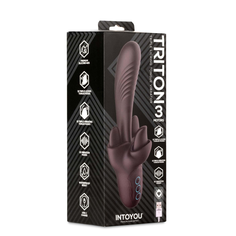 Вібратор B - Series Cute Triton Triple Licking Tongue Vibrator