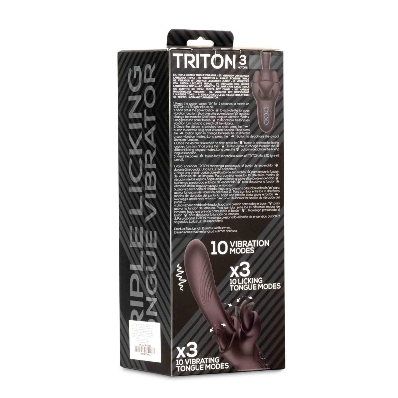 Вібратор B - Series Cute Triton Triple Licking Tongue Vibrator