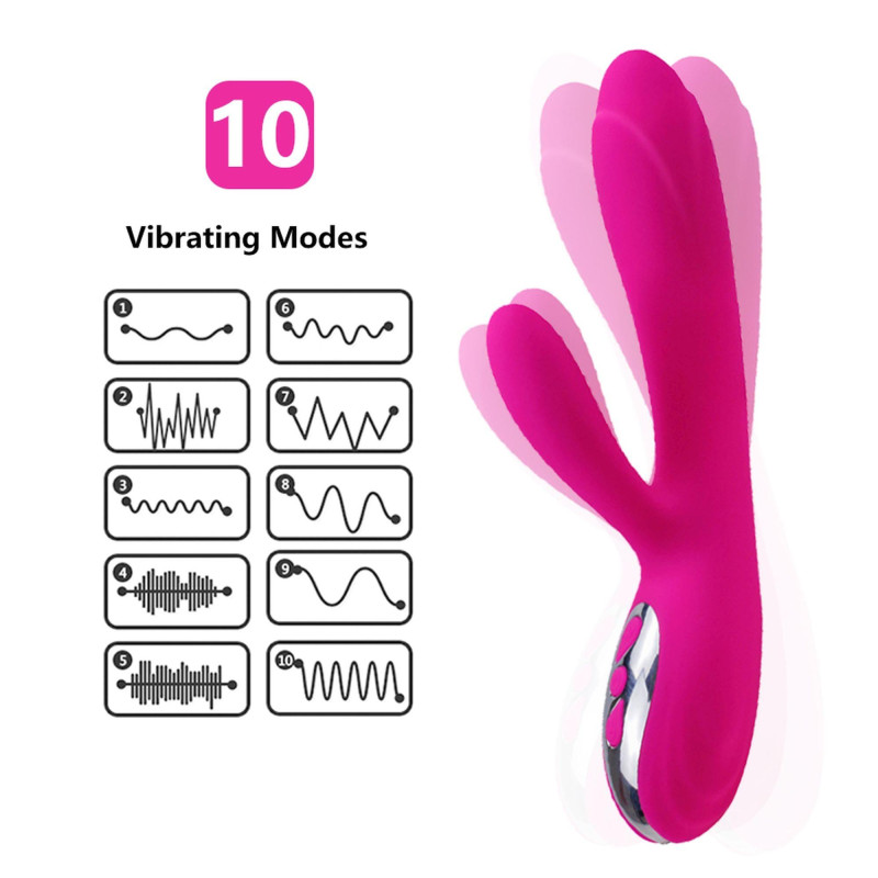 Вибратор B - Series Lyla Joker Heating Double Vibrating Massage Stick Fuchsia