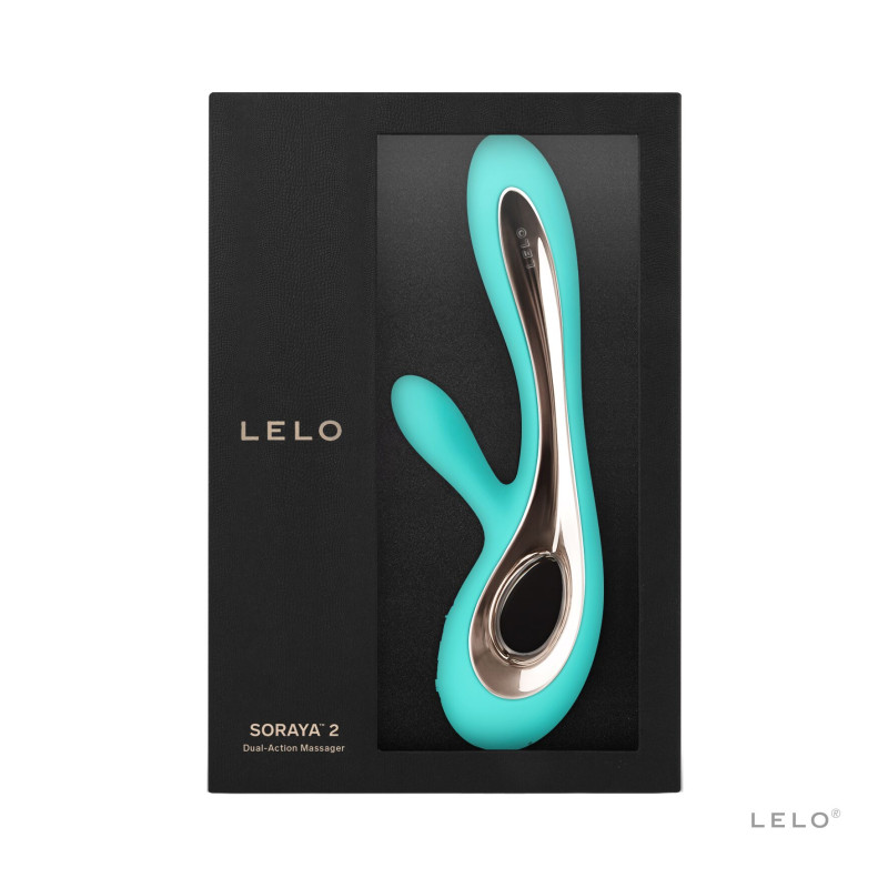 Вибратор-кролик LELO Soraya 2 Aqua, 12 режимов вибрации, до 4 часов работы