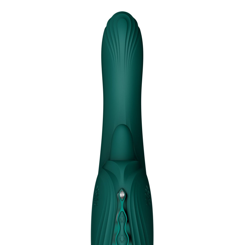 Вібратор-кролик Zalo Ares Turquoise Green