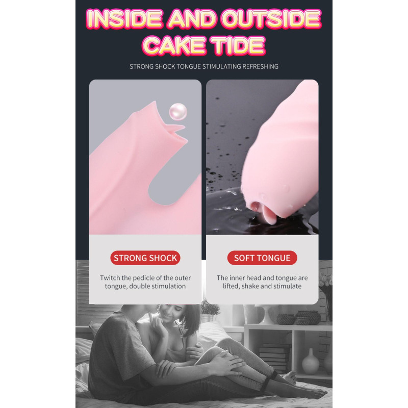Вибратор B - Series Fox Silicone Vibrator USB 7 Function and Thrusting Function / Heating Pink