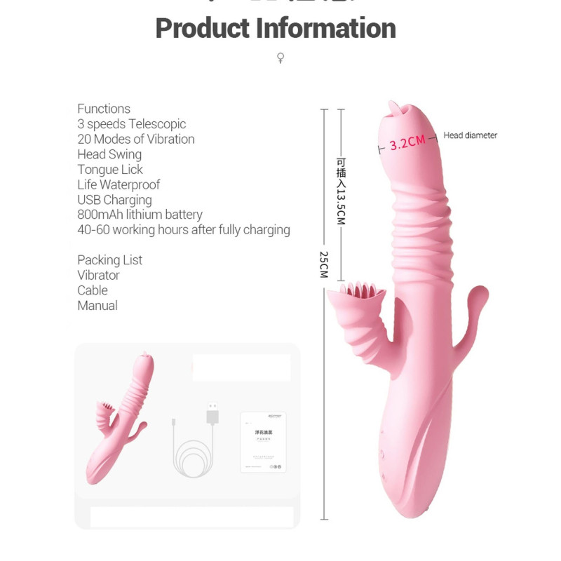 Вібратор B - Series Lyla Ada Pink