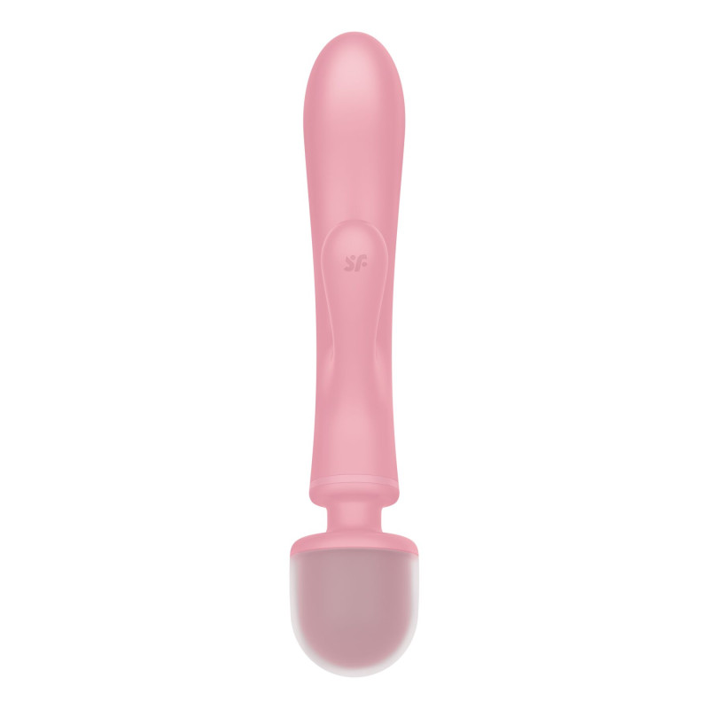 Вібратор-кролик з вібромасажером Satisfyer Triple Lover Pink, 3 мотори