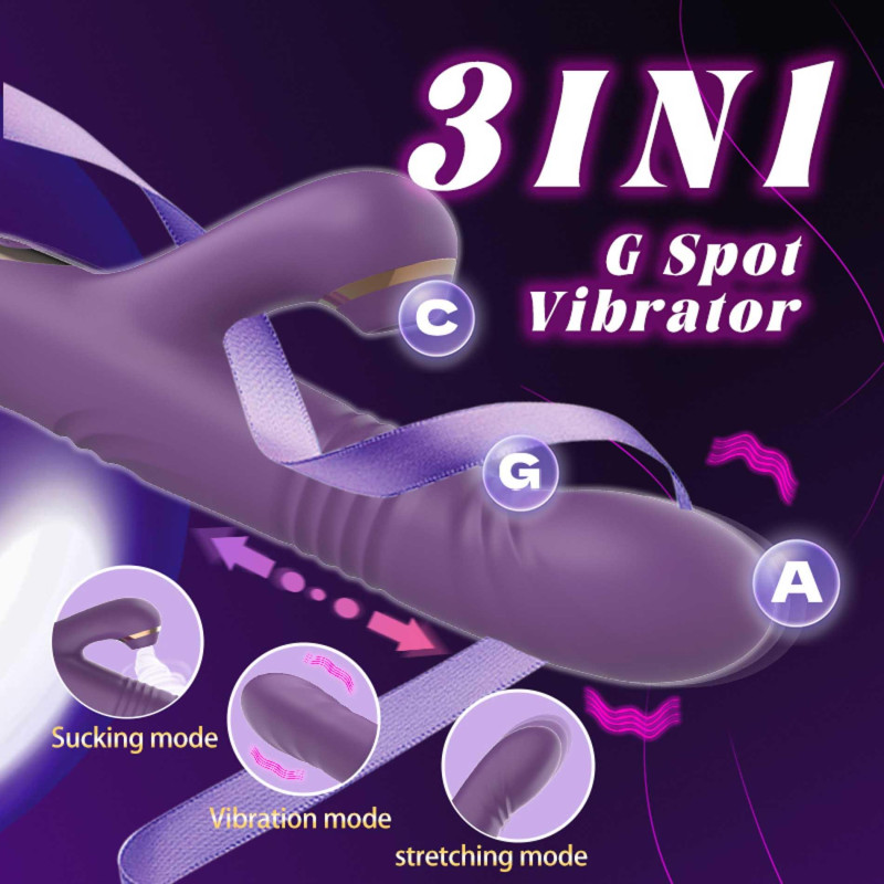 Вібратор B - Series Cute Luna Suction Thrusting G-Spot Massager