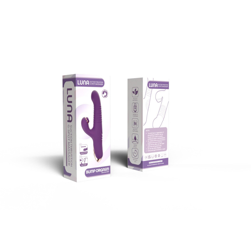 Вібратор B - Series Cute Luna Suction Thrusting G-Spot Massager