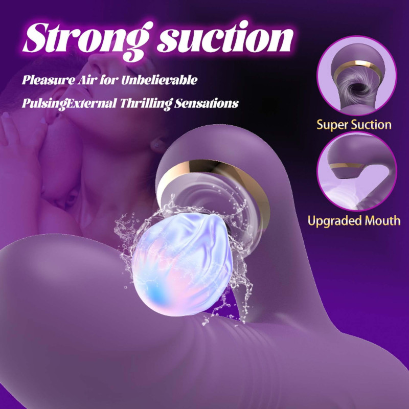 Вібратор B - Series Cute Luna Suction Thrusting G-Spot Massager