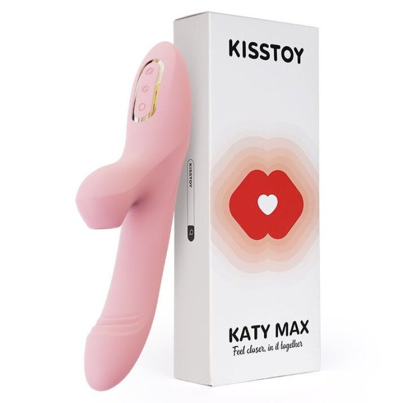 Вібратор-кролик з обертанням стовбура та вакуумною стимуляцією KISTOY Katy Max