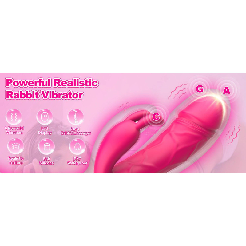 Вибратор B - Series Cute Rabbit G-Spot & Clitoral Dual Stimulation Vibrator