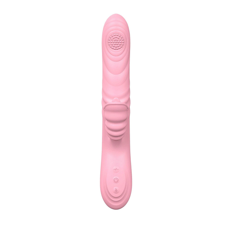 Вібратор B - Series Lyla Angelia, USB 3 Functions Of Thrusting, 20 Vibrations Flesh