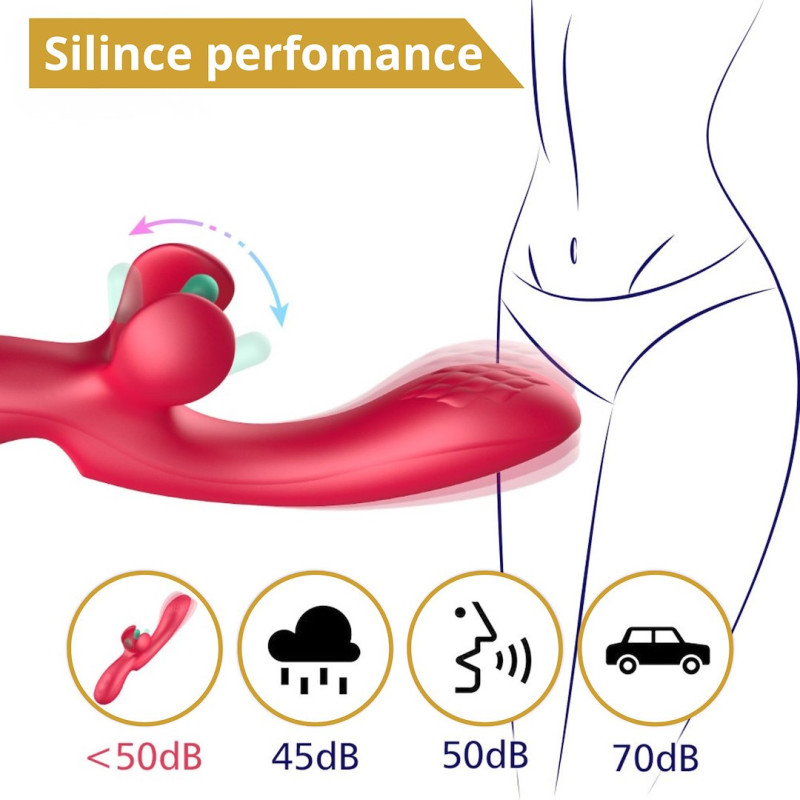 Вібратор Erospace Sweet Play G-Spot & Critoral Flappinng Vibrator A16