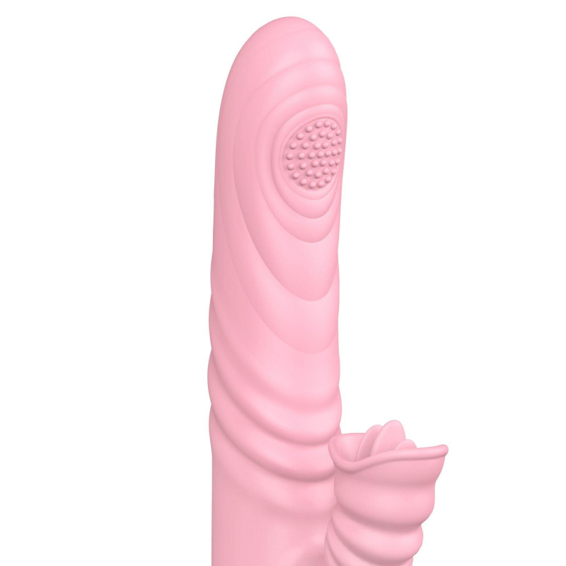 Вібратор B - Series Lyla Angelia, USB 3 Functions Of Thrusting, 20 Vibrations Flesh
