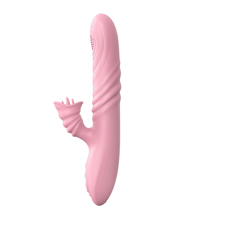 Вібратор B - Series Lyla Angelia, USB 3 Functions Of Thrusting, 20 Vibrations Flesh