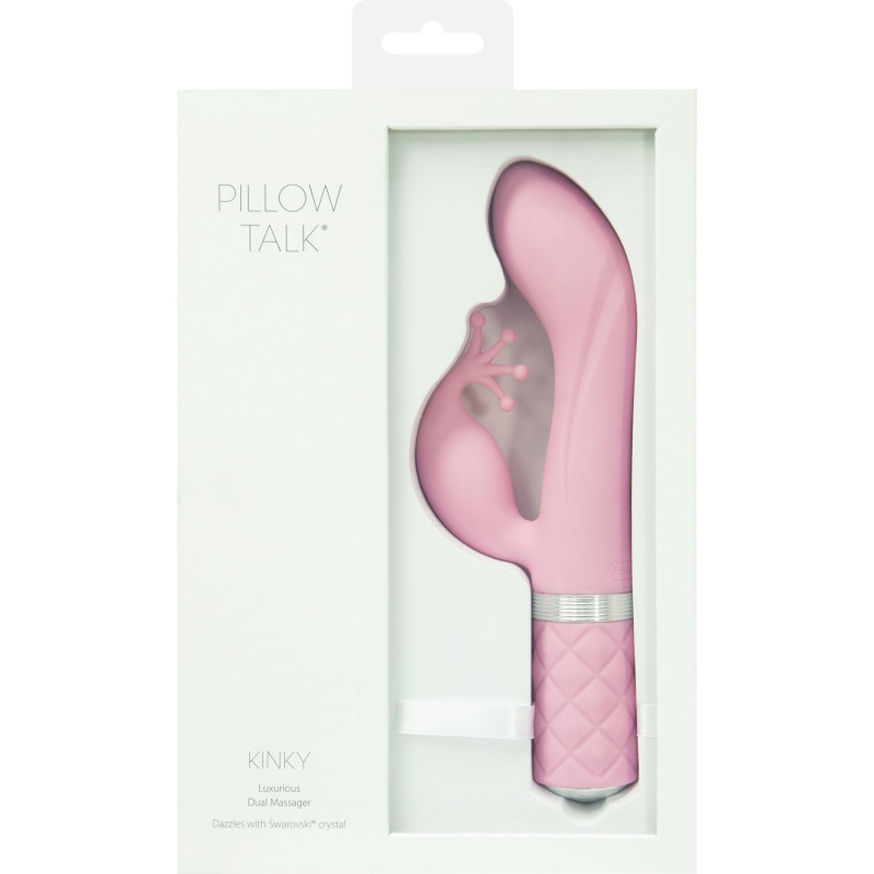 Розкішний вібратор-кролик Pillow Talk Kinky Рожевий