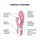 Надувной вибратор-кролик Satisfyer Air Pump Bunny 2