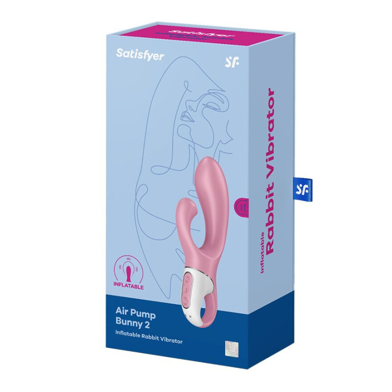 Надувной вибратор-кролик Satisfyer Air Pump Bunny 2