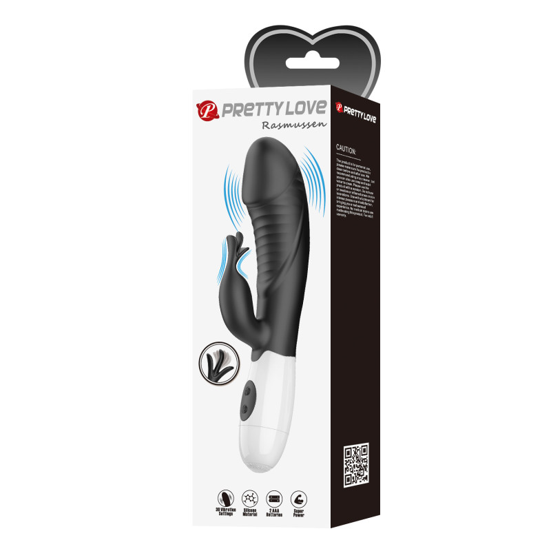 Вібратор Pretty Love Rasmussen Dual Vibrator Black